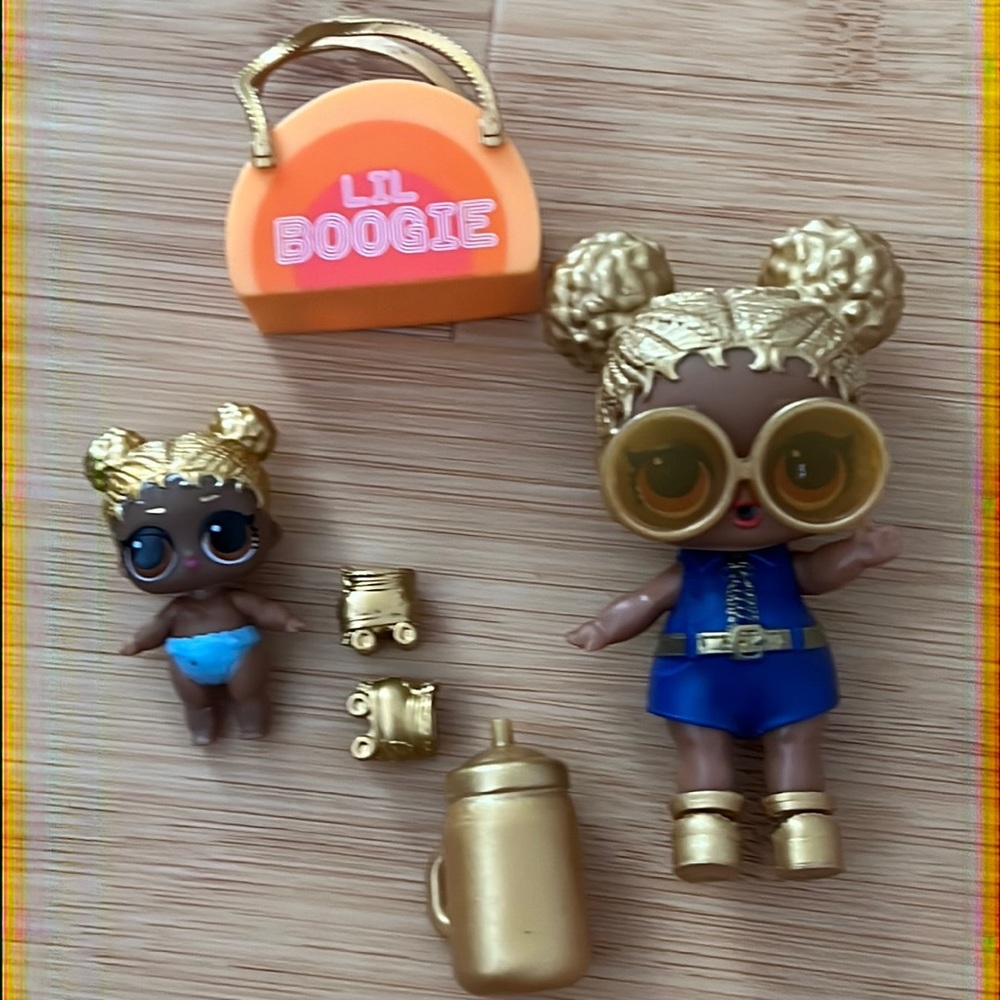 Lol surprise Boogie babe and lil boogie babe. As pictured super cute. Original.